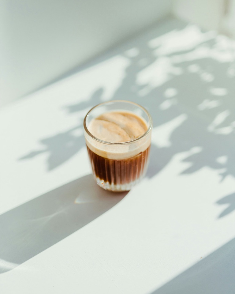 Illustrative iced coffee photo for Jersey's Sports Cafe.