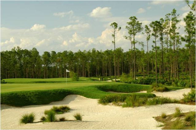 Old Corkscrew Golf Club Bunker and Green, Estero, Florida