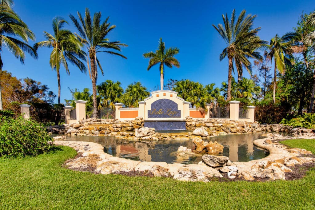 Belle Lago Community Entrance, Estero, Florida