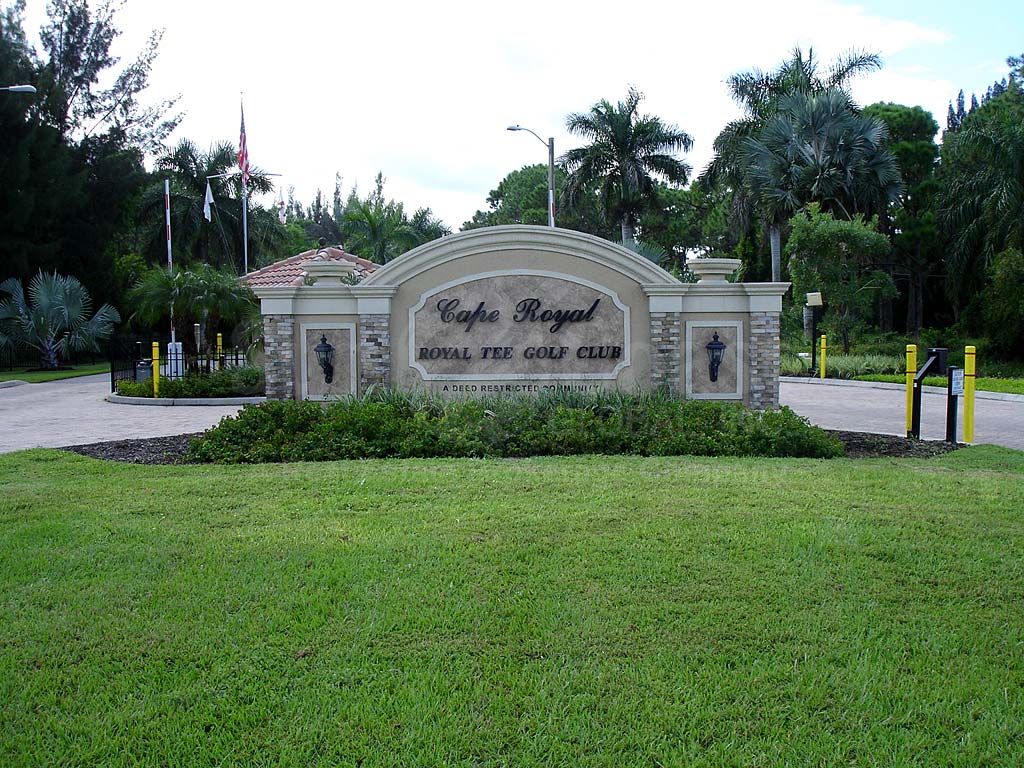 Cape Royal Entrance Sign, Cape Coral, Florida