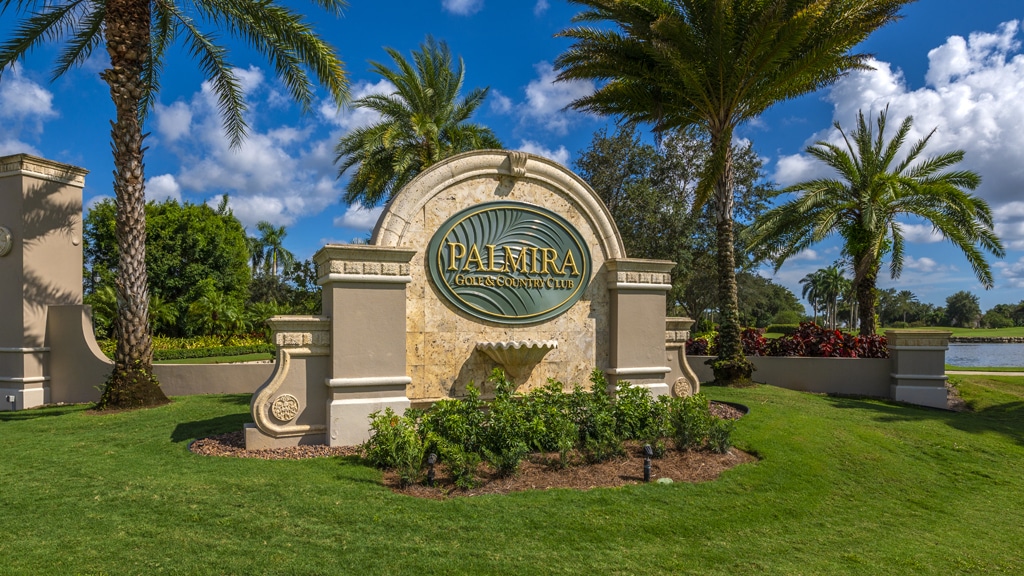 Palmira Golf & Country Club Entrance Sign, Bonita Springs, Florida