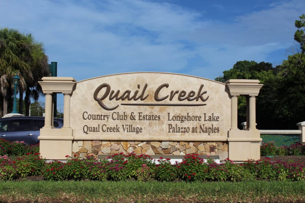 Quail Creek Country Club Entrance, Naples, Florida