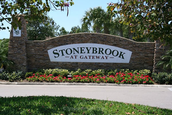 Stoneybrook at Gateway Entrance Sign, Fort Myers, Florida