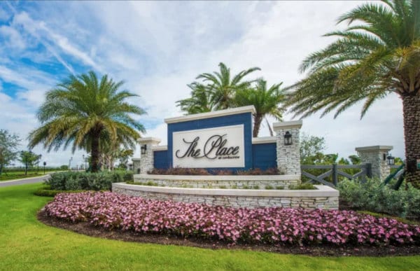 Entrance to The Place at Corkscrew, Estero, Florida