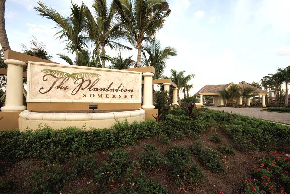 The Plantation Somerset Entrance, Fort Myers, Florida