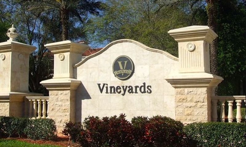 Vineyards Community Entrance, Naples, Florida