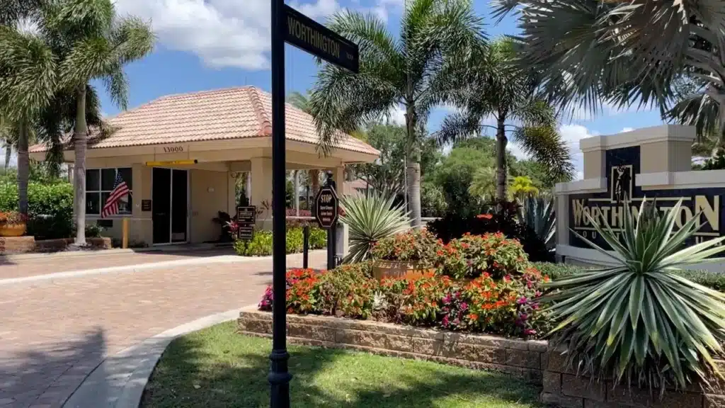 Worthington Country Club Guard Gate Entrance, Bonita Springs, Florida